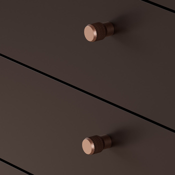 Möbelknopf Brooklyn Ø20mm - Gebürstete Bronze