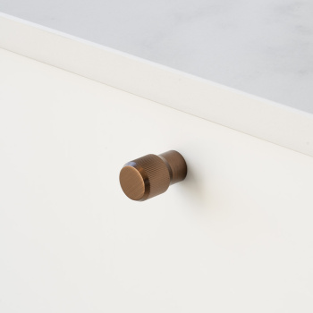 Möbelknopf Brooklyn Ø20mm - Gebürstete Bronze