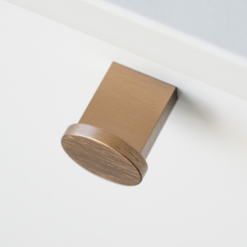 Möbelknopf Nexx Ø25mm - Dunkel Gebürstetes Messing