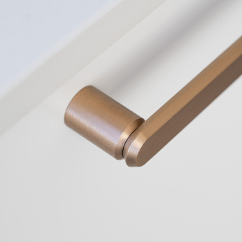 Möbelgriff Fase cc160mm - Dunkel Gebürstetes Messing