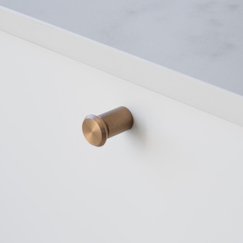 Möbelknopf Fase Ø23mm - Dunkel Gebürstetes Messing