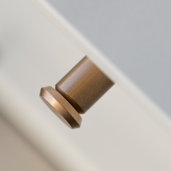 Möbelknopf Fase Ø23mm - Dunkel Gebürstetes Messing