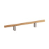Möbelgriff Kumo Wood - Eiche/Edelstahl-Optik Möbelgriff Kumo Wood - Eiche/Edelstahl-Optik