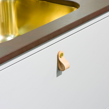 Loop - Leder Braun/Messing