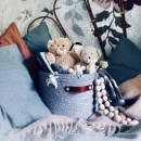 Möbelgriff Loop - 128mm - Leder Schwarz/Chrom