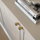 Möbelknopf Esther - Poliertes Messing