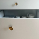 Möbelknopf Sture - 28mm - Gebürstetes Unbehandeltes Messing