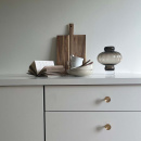 Möbelknopf Sture - 28mm - Gebürstetes Unbehandeltes Messing