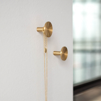Haken Sture - 28mm - Gebürstetes Unbehandeltes Messing