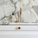 Möbelknopf Dalby - Poliertes Unbehandeltes Messing