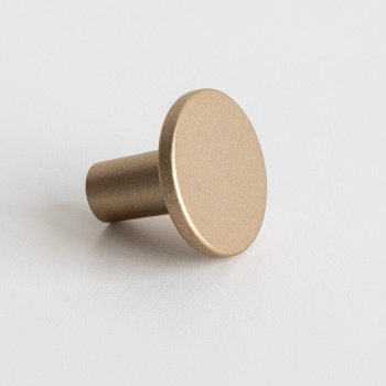 Möbelknopf Lund - 25mm - Gebürstetes Helles Gold