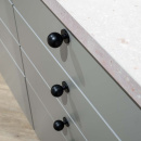 Möbelknopf Solliden - Mattschwarz