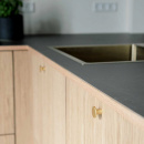 Möbelknopf Como - Gebürstetes Messing