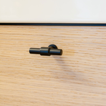 Möbelknopf T-type - Mattschwarz