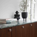 Möbelknopf Uno - Gebürsteter Edelstahl