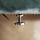 Möbelknopf Uno - Gebürsteter Edelstahl