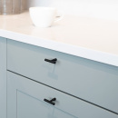 Möbelknopf T Spira - Mattschwarz