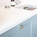 Möbelknopf T Ethel - Gebürstetes Messing