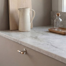 Möbelknopf T Uniform - Eiche/Gebürsteter Edelstahl