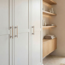 Möbelgriff Uniform - 128mm - Eiche/Gebürsteter Edelstahl