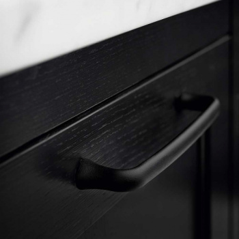 Möbelgriff Provence - 160mm - Gusseisen Schwarz