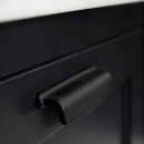 Möbelgriff Art - 96mm - Gusseisen Schwarz