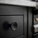 Möbelknopf Fleur - Gusseisen Schwarz