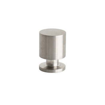 Möbelknopf Solo - 21mm - Gebürsteter Edelstahl