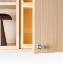 Möbelknopf Solo - 21mm - Gebürsteter Edelstahl