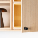 Möbelknopf Solo - 21mm - Mattschwarz