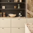 Möbelknopf T Flow - Brünierte Messing