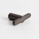 Möbelknopf T Flow - Brünierte Messing