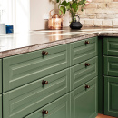 Möbelknopf Manor Round - Antik-Messing