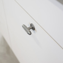 Griffknauf T-Form T Riff - Edelstahl-Optik