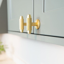 Griffknauf T-Form T Riff - Messing Matt