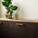 Möbelgriff Rattan - 160mm - Gebürstetes Messing