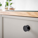 Möbelknopf Orbit - 35mm - Mattschwarz