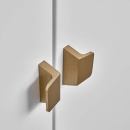 Möbelknopf Envelope - 32mm - Gebürstetes Messing