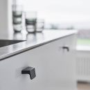 Möbelknopf Envelope - 32mm - Gebürstetes Schwarz