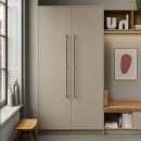 Möbelgriff Bond - Eiche Dunkel Gebeizt/Gebürstetes Messing