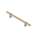 Möbelgriff Bond - Eiche/Edelstahl-Optik