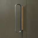 Möbelgriff Race - Eiche/Edelstahl-Optik