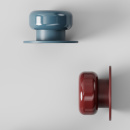 Möbelknopf Colette - 50mm - Glossy Maroon Red