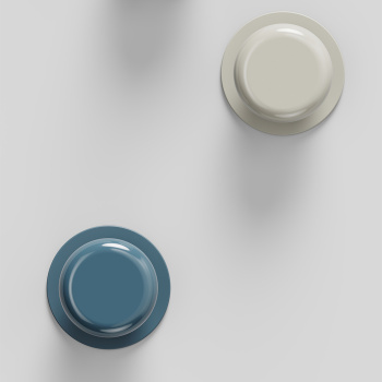 Möbelknopf Colette - 50mm - Glossy Dusty Creme