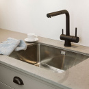 Küchenarmatur London - Ausziehbarer Auslauf - Mattschwarz