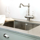 Küchenarmatur Oslo Retro - Edelstahl Old Silber