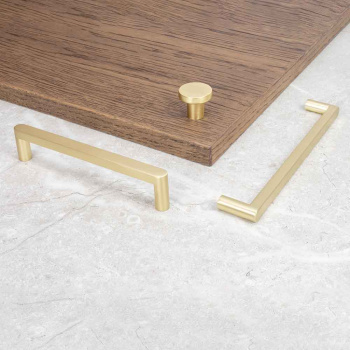 Möbelknopf 2078 - Gebürstetes Messing