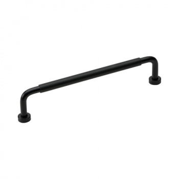Möbelgriff Lounge - 160mm - Schwarz/Schwarz Leder