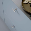 Griffknauf T-Form T Delta - Mattschwarz