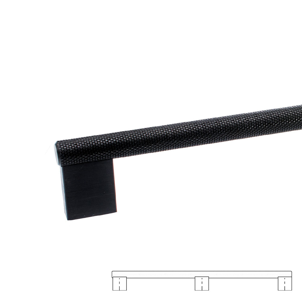 Möbelgriff Graf Mini - 1178mm - Schwarz